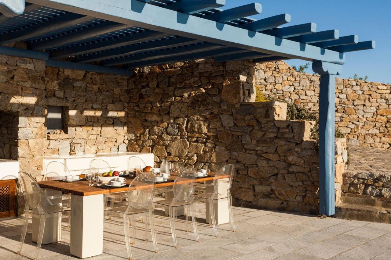 Excellent Mykonos Villa Villa Ambrosia 5 Bedrooms Stunning Sea Views Psarrou Mykonos Town ภายนอก รูปภาพ