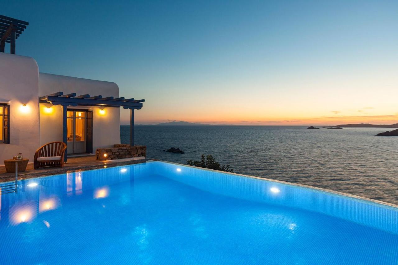 Excellent Mykonos Villa Villa Ambrosia 5 Bedrooms Stunning Sea Views Psarrou Mykonos Town ภายนอก รูปภาพ