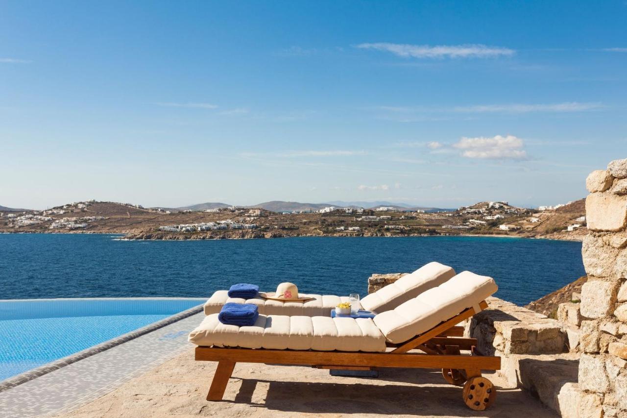 Excellent Mykonos Villa Villa Ambrosia 5 Bedrooms Stunning Sea Views Psarrou Mykonos Town ภายนอก รูปภาพ