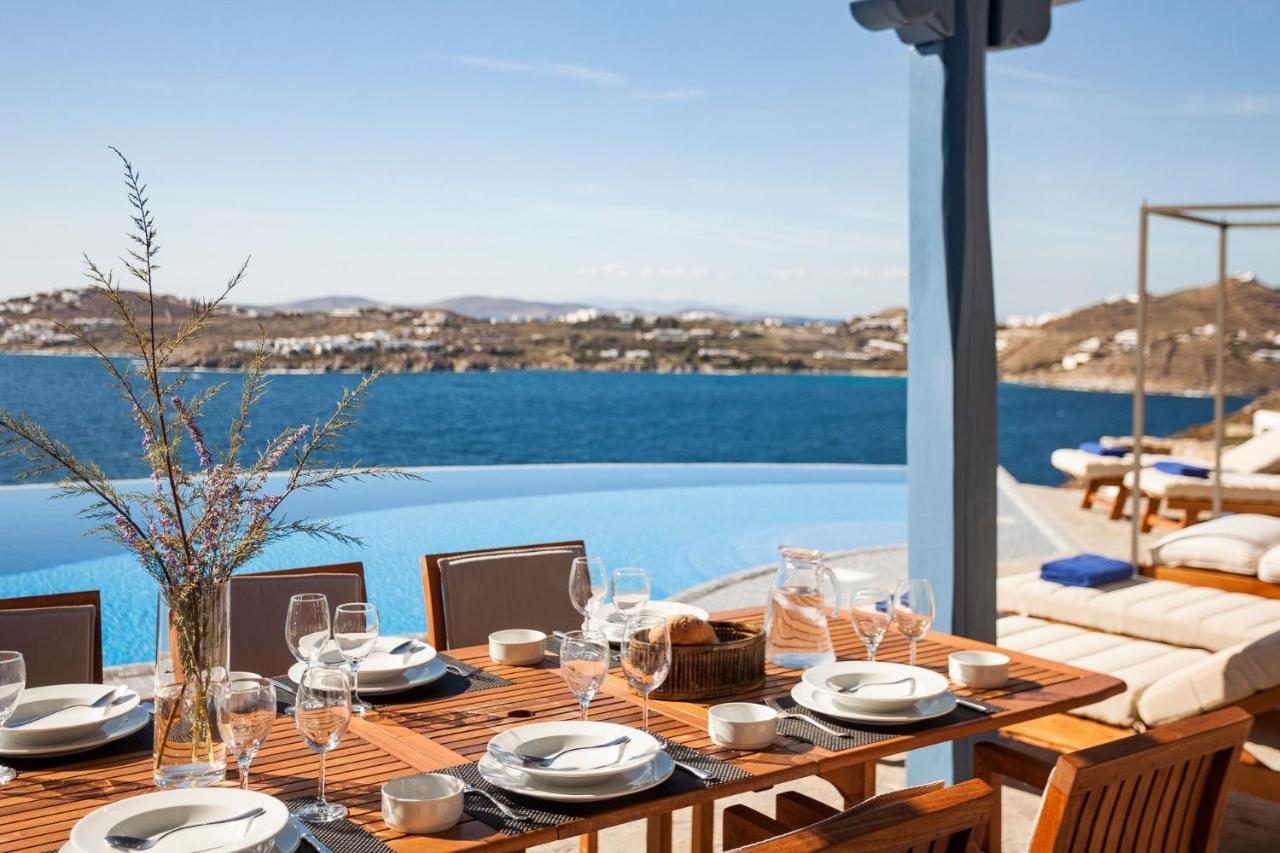 Excellent Mykonos Villa Villa Ambrosia 5 Bedrooms Stunning Sea Views Psarrou Mykonos Town ภายนอก รูปภาพ